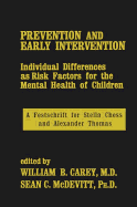 Prevention And Early Intervention