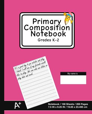 Primary Composition Notebook: Solid Pink - K-2nd Grade Composition Journal Pad, for Alphabet Writing Practice, [back to School Essential] - P2g Innovations