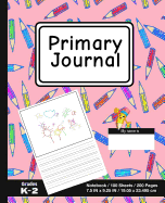 Primary Journal: School Design (12) - Grades K-2, Creative Story Tablet - Primary Draw & Write Journal Notebook For Home & School [Classic]