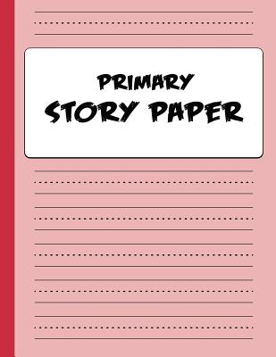 Primary Story Paper: Draw & Write Composition Book for Kids - Red - Educational, Bigfoot