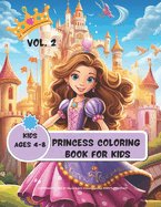 Princess Coloring Book for Kids Vol.2