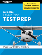 Private Pilot Test Prep 2025-2026: Paperback Plus Software--Pass Your FAA Exam