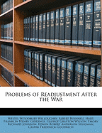 Problems of Readjustment After the War