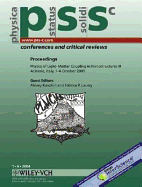 Proceedings of the 3rd Conference on Physics of Light-Matter Coupling in Nanostructures Acireale, Italy, 1-4 October, 2003: Physica Status Solidi