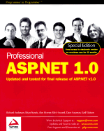 Professional ASP.Net 1.0, Special Edition - Anderson, Richard, and Sussman, Dave, and Homer, Alex
