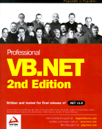 Professional VB.NET, 2nd Edition - Barwell, Fred, and Blair, Richard, and Case, Richard