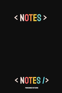 Programmer Notebook: Coding Developer Notebook Gift For Those Who Love Programming (6 x 9) 110 Pages