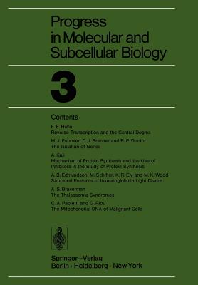 Progress in Molecular and Subcellular Biology 3 - Rhoads, Robert E