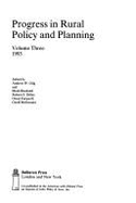 Progress in Rural Policy and Planning - Gilg, Andrew W., Professor (Volume editor), and etc. (Volume editor)