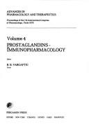 Prostaglandins-Immunopharmacology: Proceedings of the 7th International Congress of Pharmacology, Paris, 1978