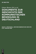 Protokoll Der Reichsberatung Der Kpd 8./9. Januar 1946