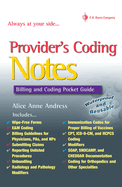 Providers' Coding Notes: Billing and Coding Pocket Guide