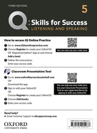 Q: Skills for Success: Level 5: Listening and Speaking Teacher's Access Card