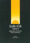 Quality of Life, Volume II - Schalock, Robert L (Editor)