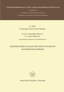 Quantitative Bestimmung Der Sekundrionenausbeuten Sauerstoffbedeckter Metalle