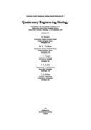 Quaternary Engineering Geology: Proceedings of the 25th Annual Conference of the Engineering Group of the Geological Society, Heriot-Watt University, - Cripps, J. C. (Editor), and Culshaw, M. G. (Editor), and Geological Society of London