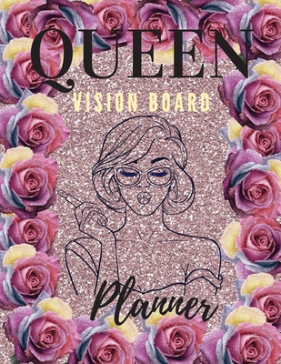 Queen Board Vision Planner: Amaizing Journal Vision Board BookPositive Affirmations Journal 8.5" x 11" Large Diary - Daisy, Adil