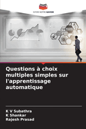 Questions  choix multiples simples sur l'apprentissage automatique