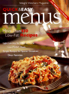 Quick & Easy Menus: More Than 130 Low-Fat Recipes