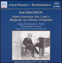 Rachmaninov: Piano Concertos Nos. 1 & 4 - Sergey Rachmaninov (piano); Philadelphia Orchestra