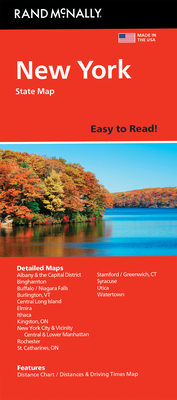 Rand McNally Easy to Read Folded Map: New York State Map - Rand McNally