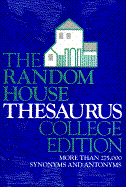 Random House Thesaurus College Ed - Random House Inc