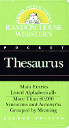 Random House Webster's Pocket Thesaurus, Second Edition: A Dictionary of Synonyms and Antonyms - Masters, Robert J, and Random House (Editor)