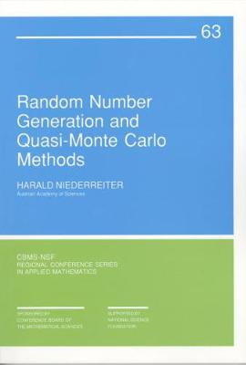 Random Number Generation and Quasi-Monte Carlo Methods - Niederreiter, Harald