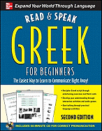 Read and Speak Greek for Beginners with Audio CD, 2nd Edition