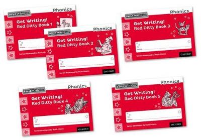 Read Write Inc. Phonics: Get Writing! Red Ditty Books 1-5 Mixed Pack of 5 - Miskin, Ruth