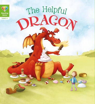 Reading Gems: The Helpful Dragon (Level 4) - Words & Pictures