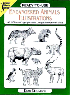 Ready-To-Use Endangered Animals Illustrations: 96 Different Copyright-Free Designs Printed One Side