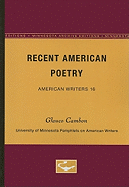 Recent American Poetry - American Writers 16: University of Minnesota Pamphlets on American Writers