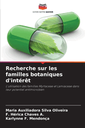 Recherche sur les familles botaniques d'int?r?t