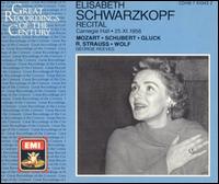 Recital at Carnegie Hall, November 25, 1956 - Elisabeth Schwarzkopf (soprano); George Reeves (piano)