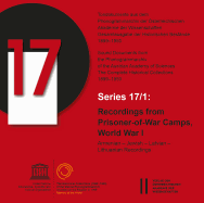 Recordings from Prisoner-Of-War Camps, World War I: Armenian - Jewish - Latvian - Lithuanian Recordings