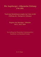 Register der Beitrger / Mitteiler