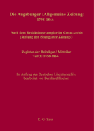 Register der Beitrger / Mitteiler