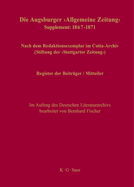 Register der Beitrger / Mitteiler