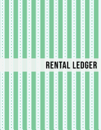 Rental Ledger: Green Stripes Tenancy Property Lease Accounting Tracker Notebook