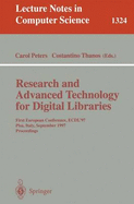 Research and Advanced Technology for Digital Libraries: First European Conference, Ecdl '97 Pisa, Italy, September 1-3, 1997 Proceedings