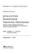 Research in Labor Economics: Evaluating Manpower Training Programs