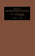 Research in Organizational Behavior: An Annual Series of Analytical Essays & Critical Reviews