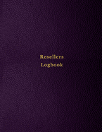 Resellers Logbook: For arbitrage resellers and website owners looking to grow, track and log their purchases and sales for flipping business - Purple leather print design