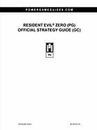 Resident Evil Zero (Pg) Official Strategy Guide (GC)