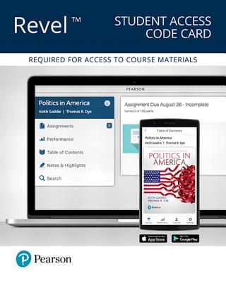 Revel for Politics in America, 2016 Presidential Election -- Access Card - Gaddie, Ronald Keith, and Dye, Thomas R