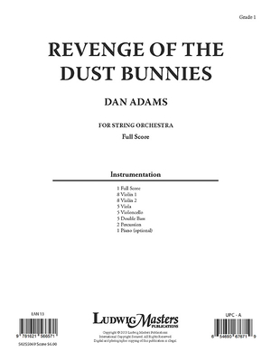 Revenge of the Dust Bunnies for String Orchestra: Conductor Score - Adams, Dan (Composer)