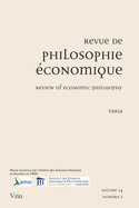 Revue de Philosophie Economique Disponible