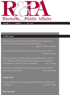 Rhetoric & Public Affairs 21, No. 3
