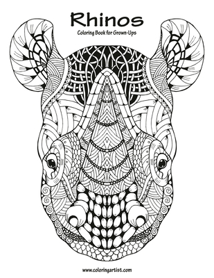 Rhinos Coloring Book for Grown-Ups 1 - Snels, Nick